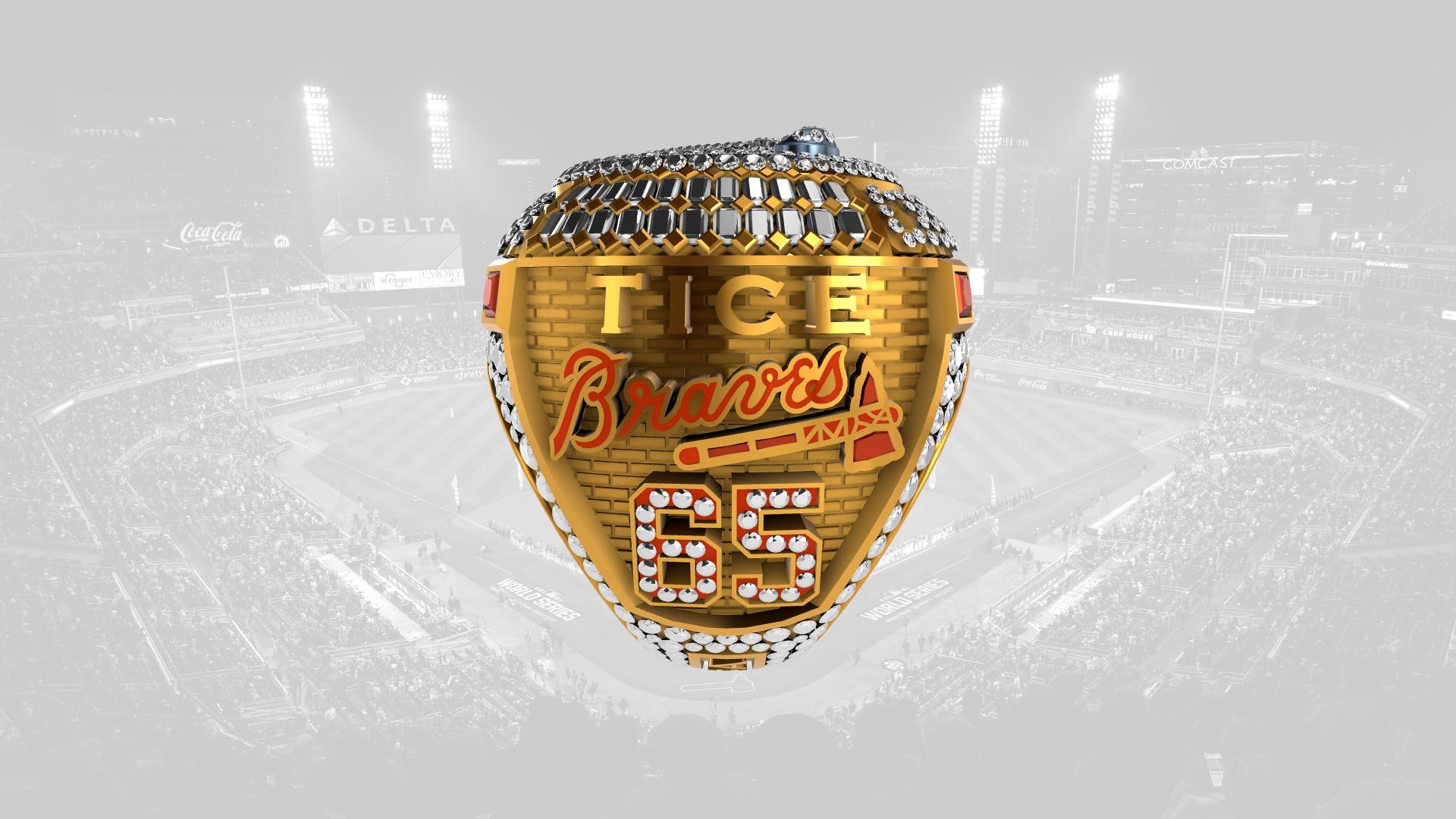2021 Braves World Series Ring - Ty Tice